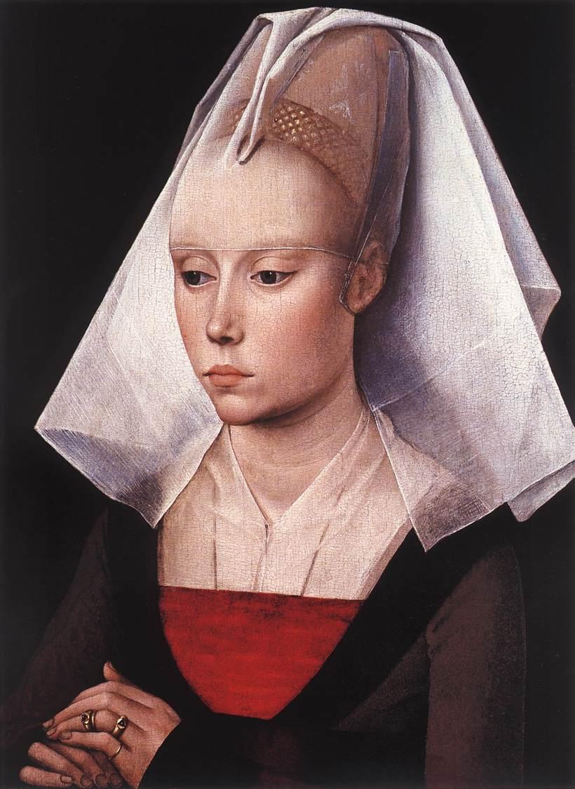 Portrait of a woman – rogier van der weyden – oil painting